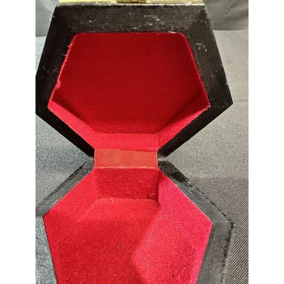 Vintage Victor Molero Inlaid Wooden Hexagon Trinket Box Hand Made In Spain - Picture 8 of 13